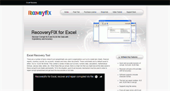 Desktop Screenshot of excelrecoverytool.org